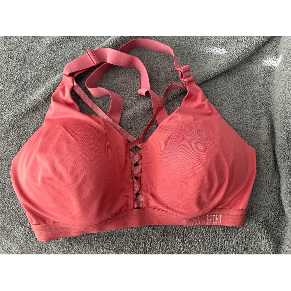 Victoria Secret Pink Cross Sports Bra 36D